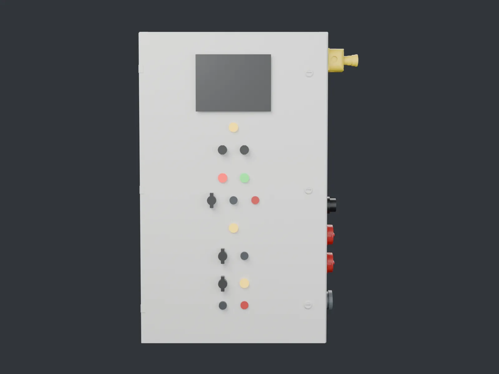 Control panel for a 500 kW natural gas generator