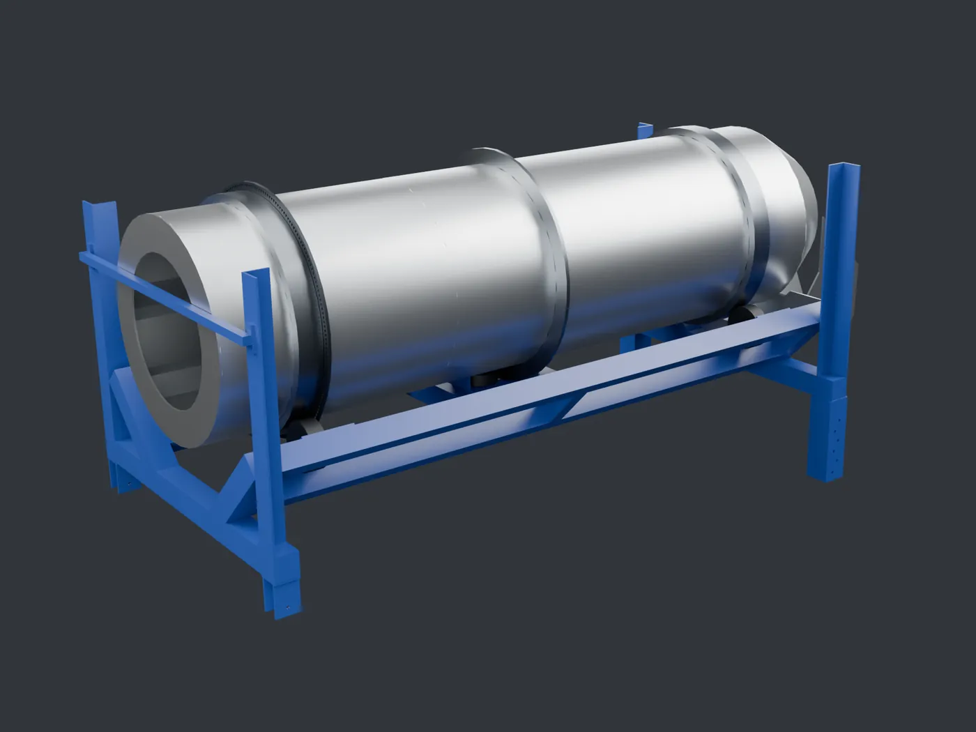 Drive end of the drum