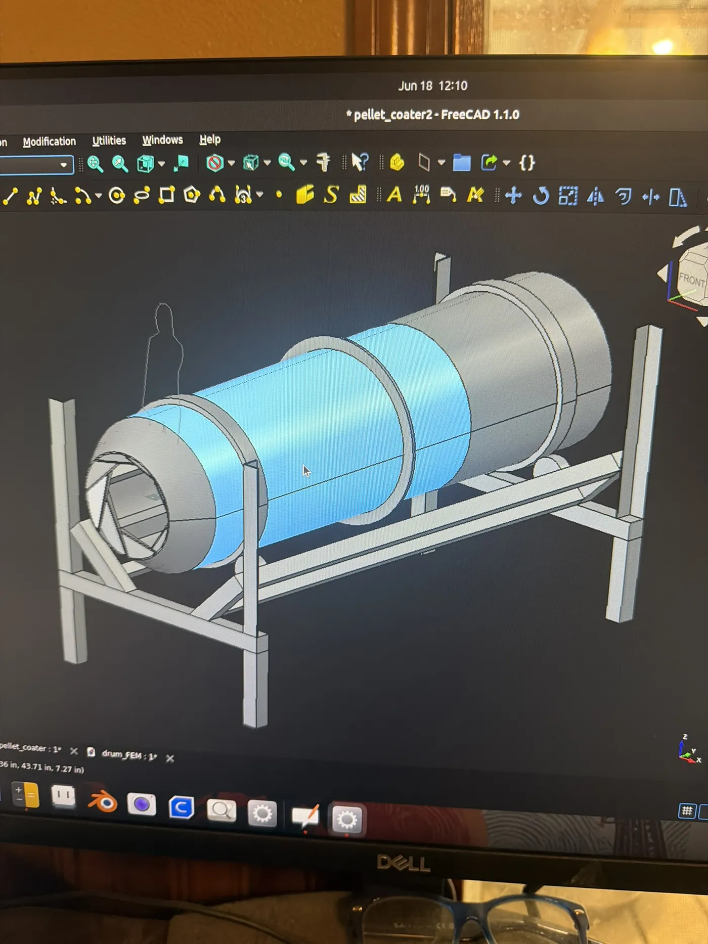 The coater in FreeCAD